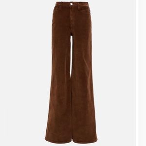 FRAME High-rise corduroy flared pants